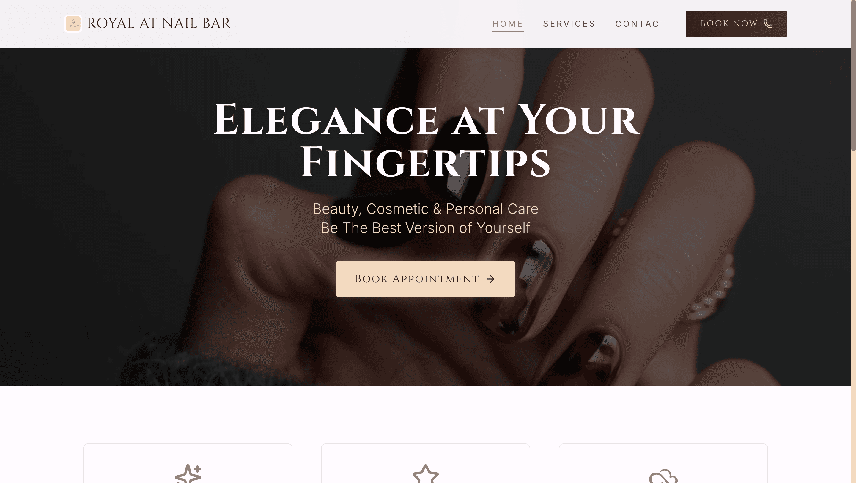 ROYAL AT NAIL BAR - Luxury Digital Storefront